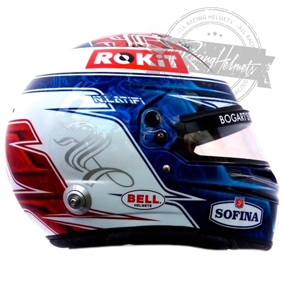 Nicholas Latifi 2020 F1 Replica Helmet 1:1 Scale