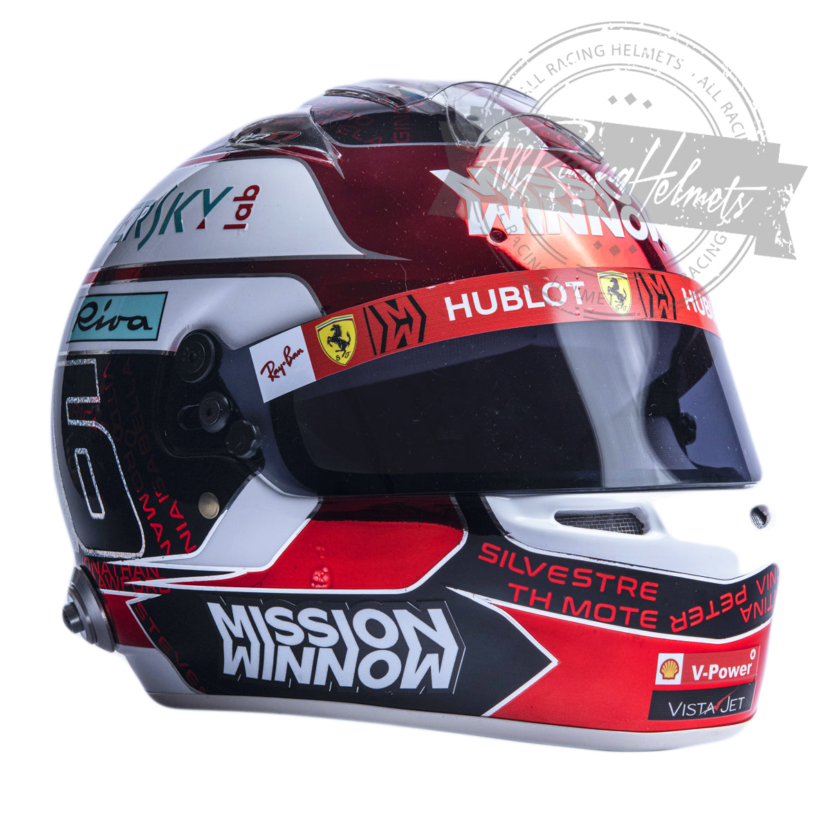 Charles Leclerc 2019 Abu Dhabi GP F1 Replica Helmet 1:1 Scale