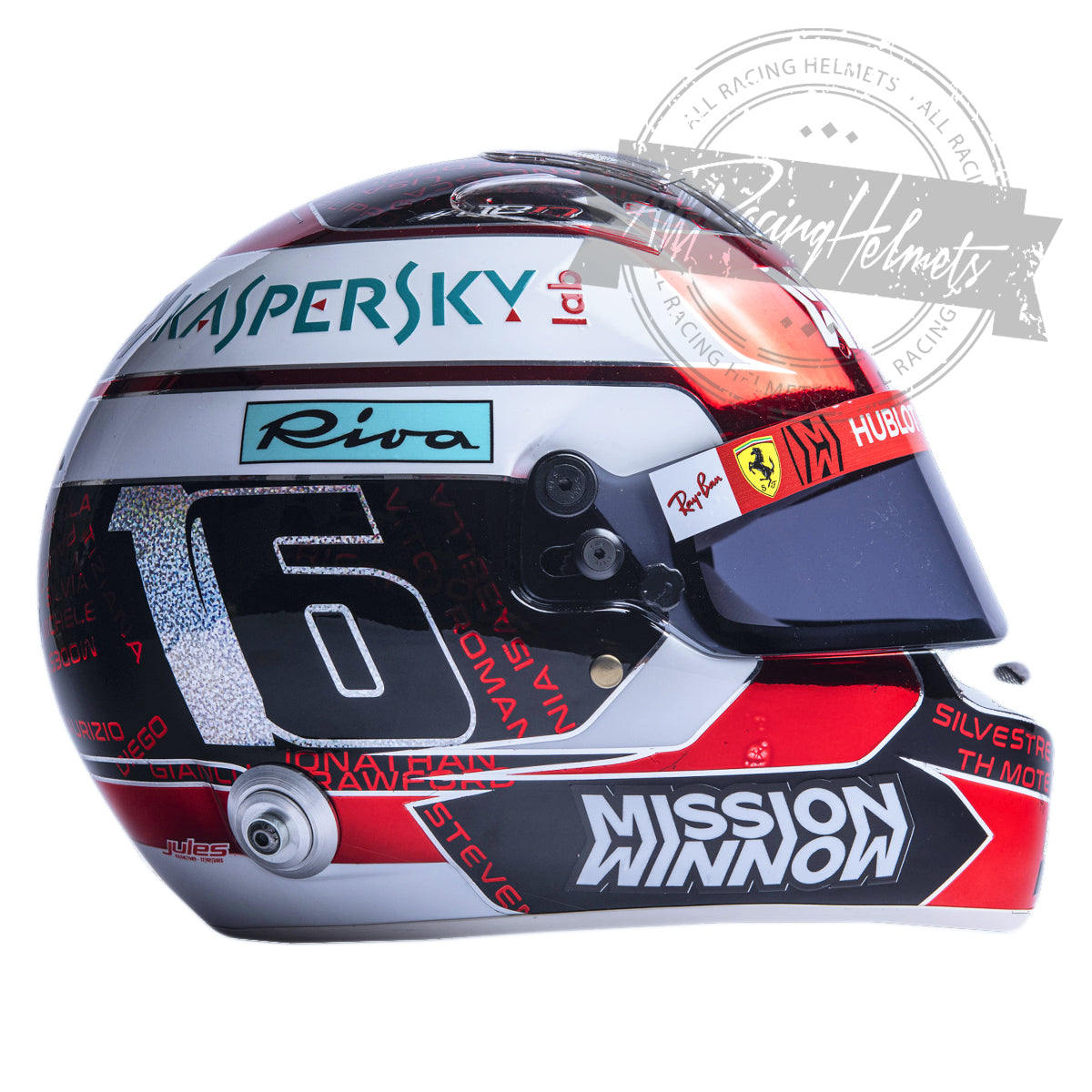 Charles Leclerc 2019 Abu Dhabi GP F1 Replica Helmet 1:1 Scale