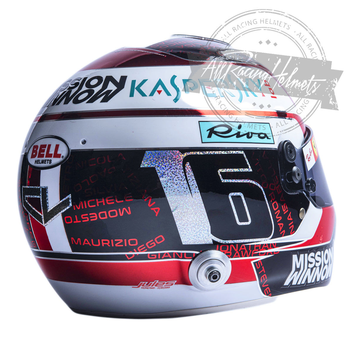 Charles Leclerc 2019 Abu Dhabi GP F1 Replica Helmet 1:1 Scale