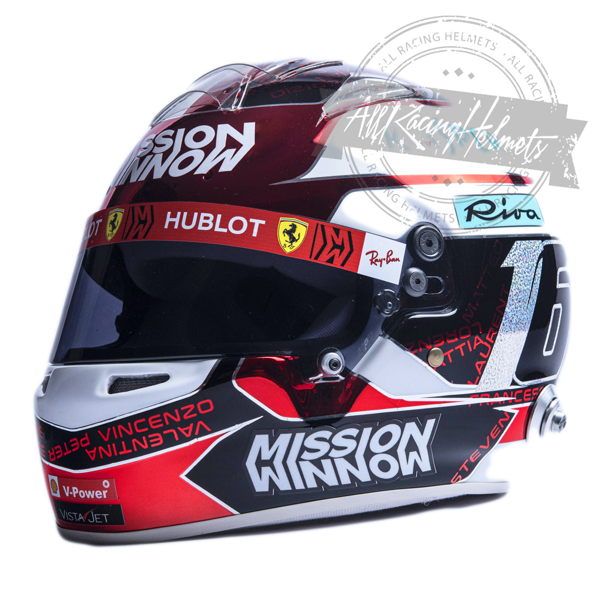 Charles Leclerc 2019 Abu Dhabi GP F1 Replica Helmet 1:1 Scale