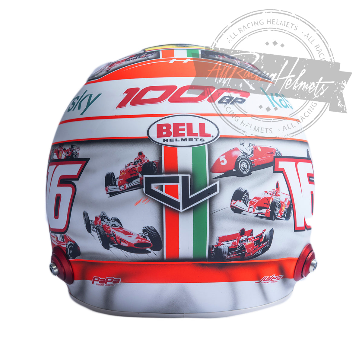Casque réplique Charles Leclerc 2020 Mugello GP F1 Échelle 1:1