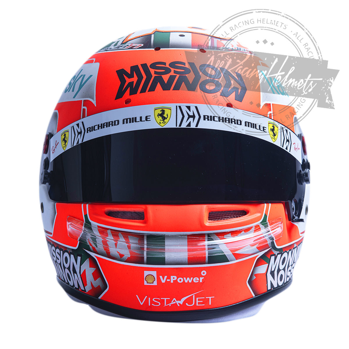 Casque F1 réplique Charles Leclerc 2021 GP Imola échelle 1:1