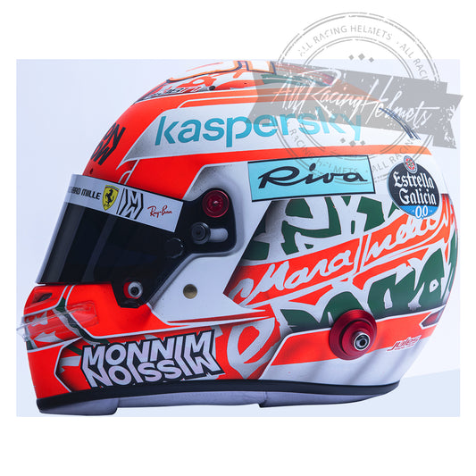 Casque F1 réplique Charles Leclerc 2021 GP Imola échelle 1:1