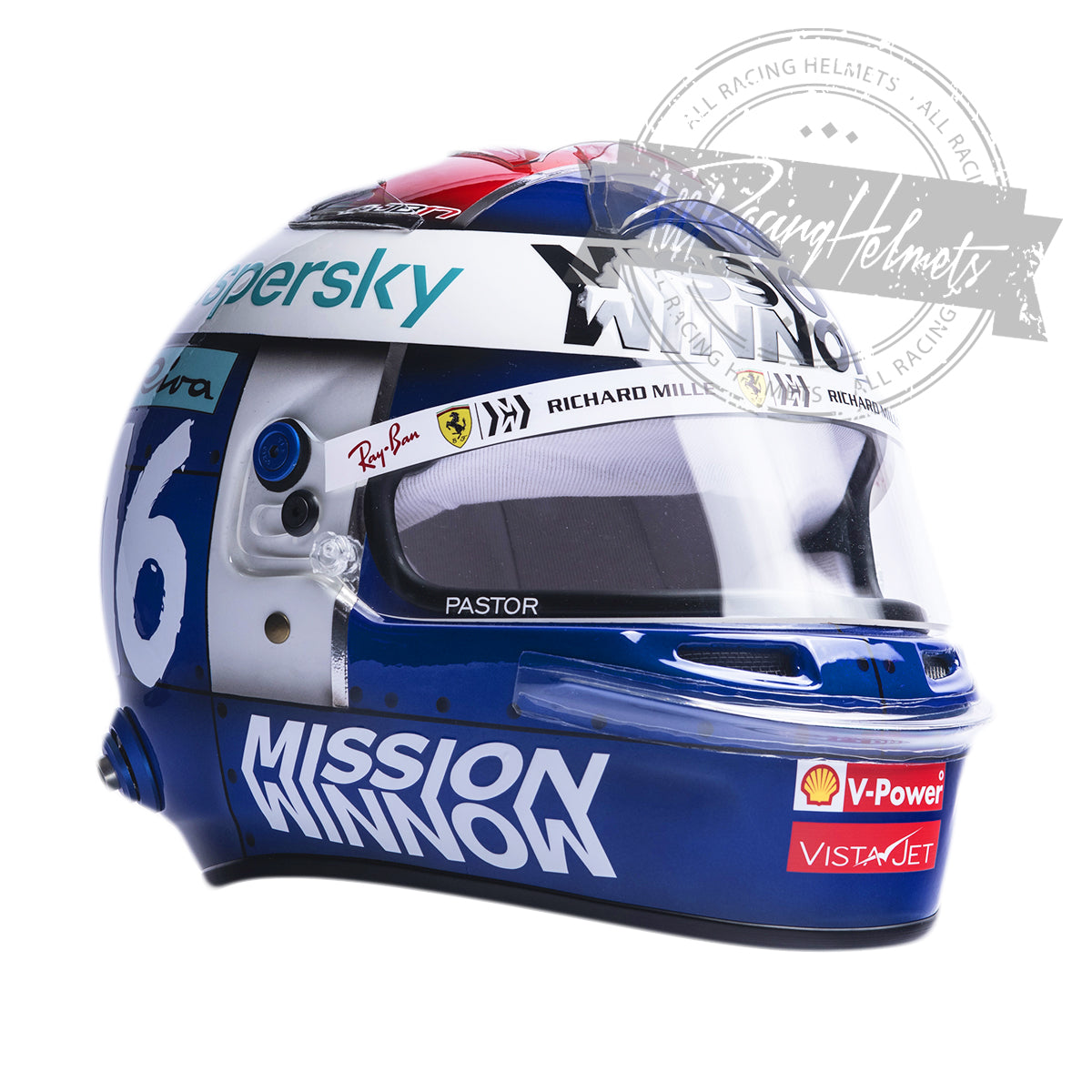 Casque Réplique F1 Charles Leclerc GP Monaco 2021 Échelle 1:1