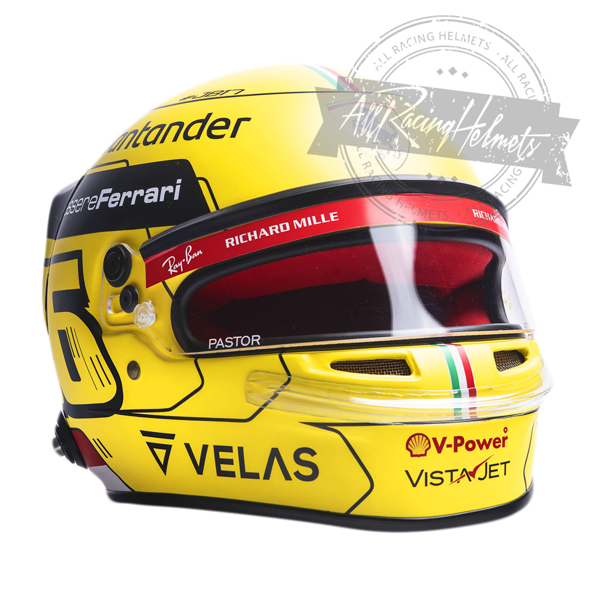 Charles Leclerc 2022 Monza GP F1 Replica Helmet 1:1 Scale