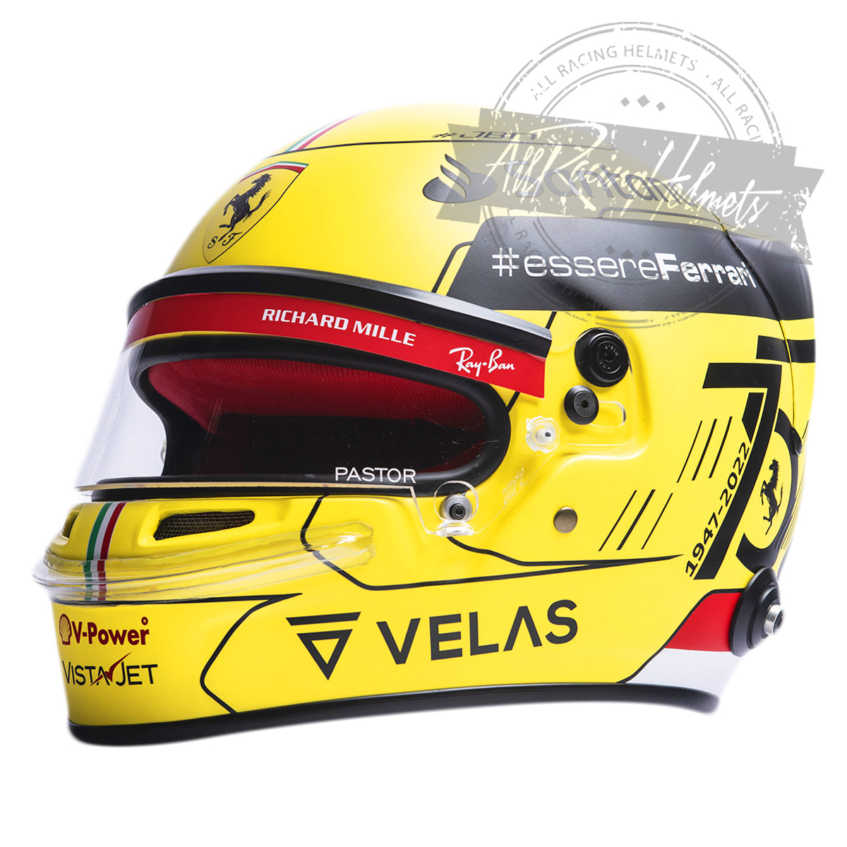 Charles Leclerc 2022 Monza GP F1 Replica Helmet 1:1 Scale