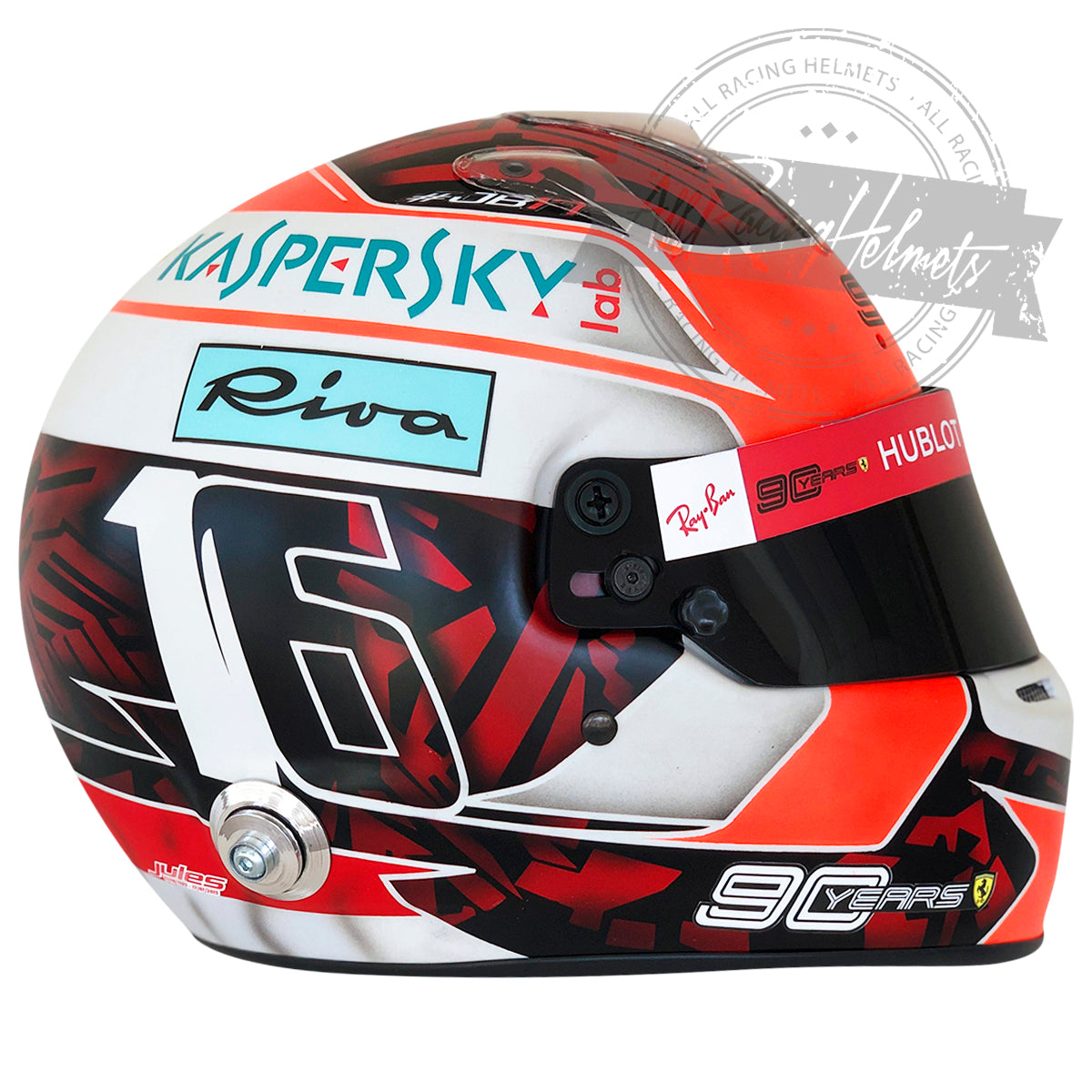 Charles Leclerc 2019 Belgium GP F1 Replica Helmet 1:1 Scale
