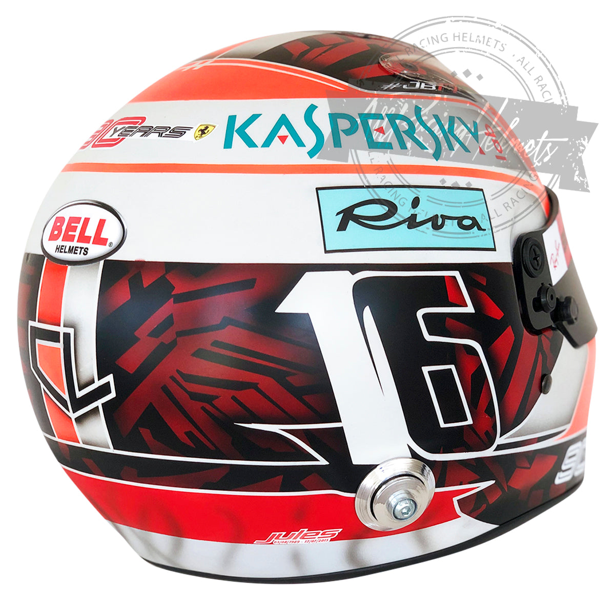 Charles Leclerc 2019 Belgium GP F1 Replica Helmet | Full Scale 1:1