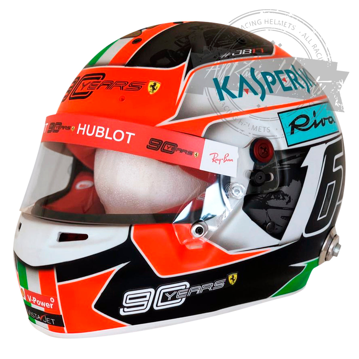 Charles Leclerc 2019 Monza GP F1 Replica Helmet 1:1 Scale