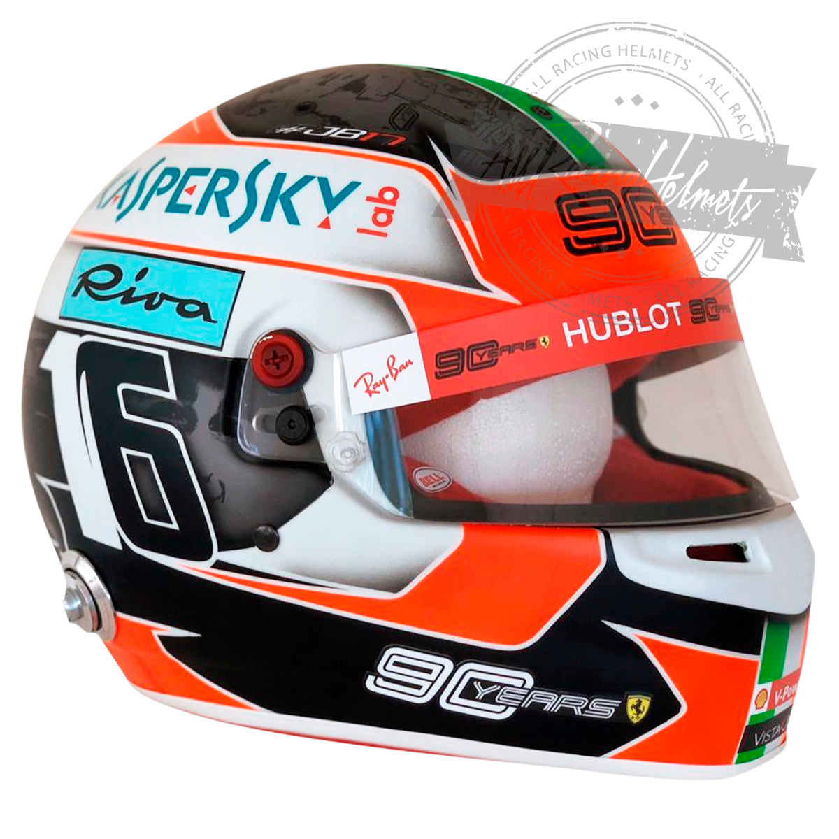 Charles Leclerc 2019 Monza GP F1 Replica Helmet 1:1 Scale