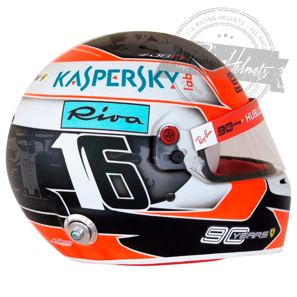 Charles Leclerc 2019 Monza GP F1 Replica Helmet 1:1 Scale