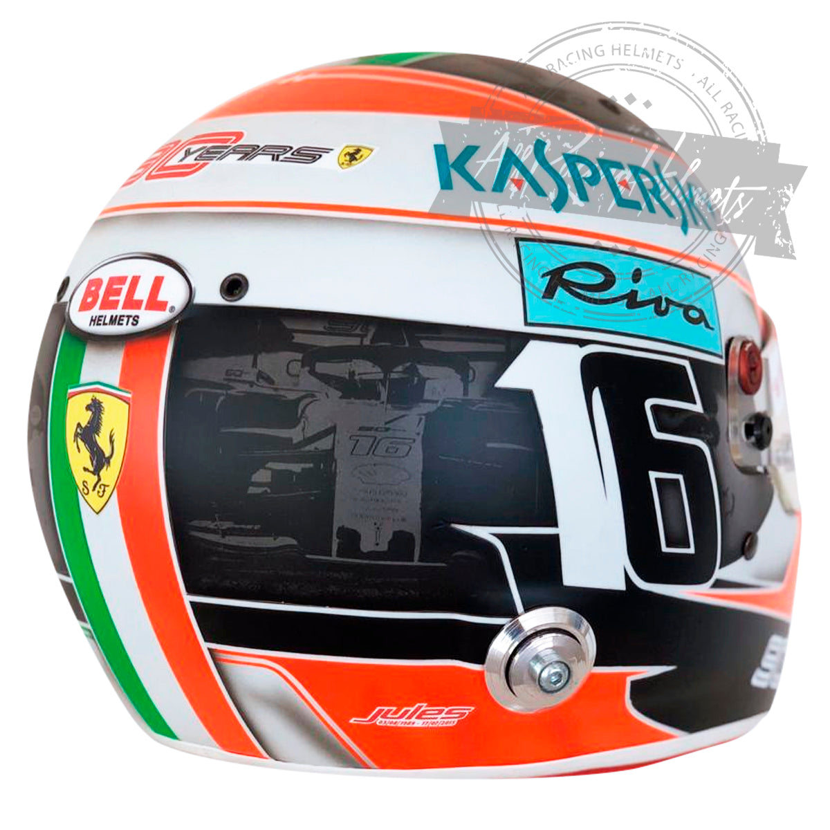 Charles Leclerc 2019 Monza GP F1 Replica Helmet 1:1 Scale