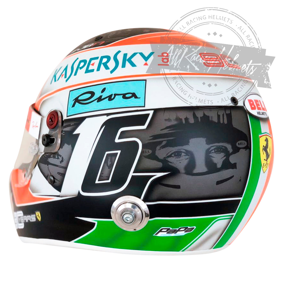 Charles Leclerc 2019 Monza GP F1 Replica Helmet 1:1 Scale