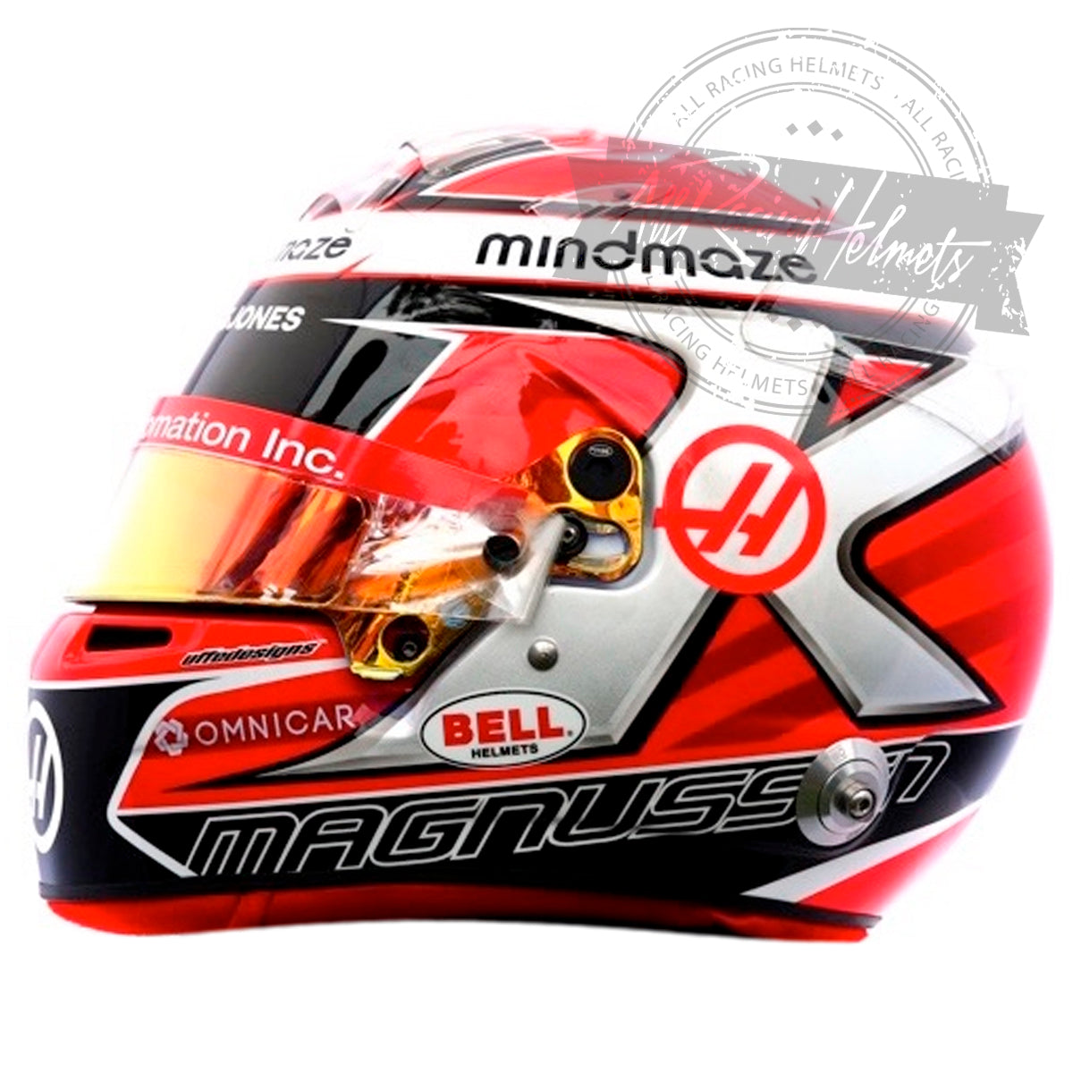 Casco réplica 1:1 de Kevin Magnussen F1 2020
