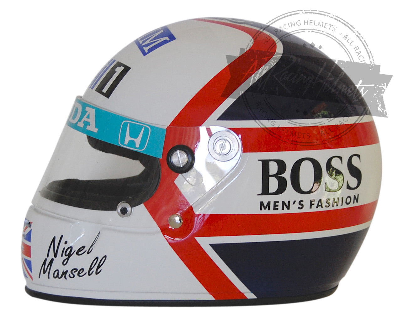 Nigel Mansell 1989 F1 Replica Helmet 1:1 Scale