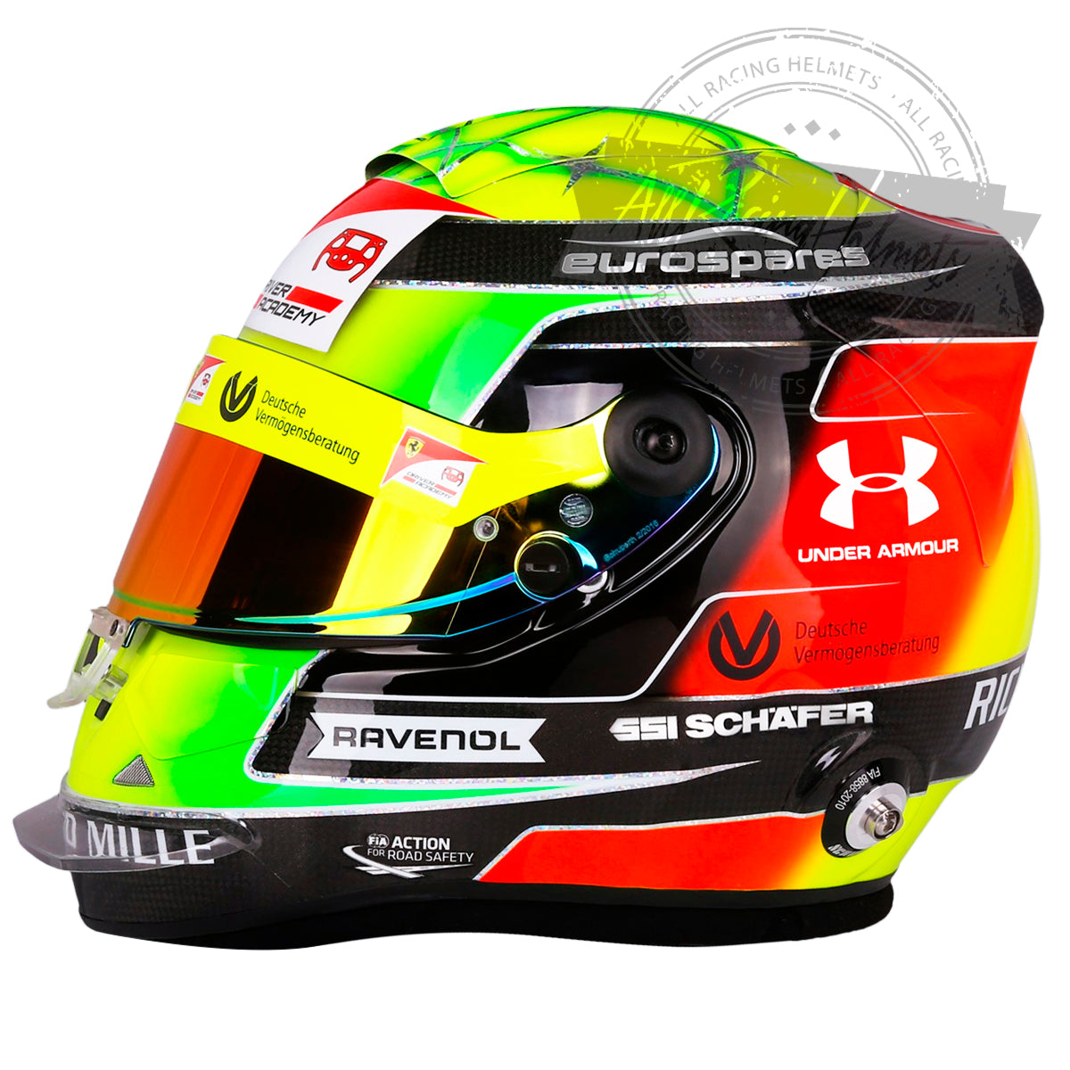 Mick Schumacher 2019 F2 Replica Helmet | Full Scale 1:1 Mick Schumacher 2019 F2 Replica Helmet | Full Scale 1:1