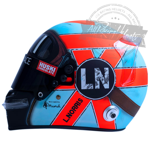 Casque réplique F1 Lando Norris Grand Prix de Monaco 2021 à l'échelle 1:1