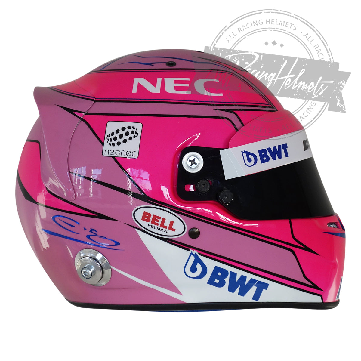 Casque Réplique Esteban Ocon F1 2018 Échelle 1:1