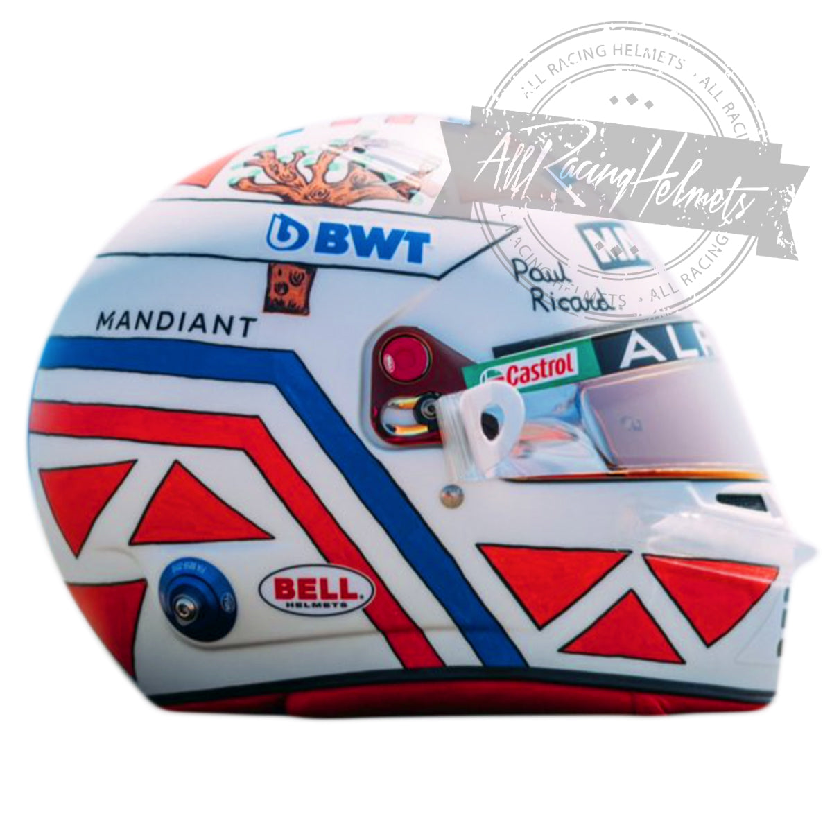 Esteban Ocon 2022 France GP F1 Replica Helmet 1:1 Scale