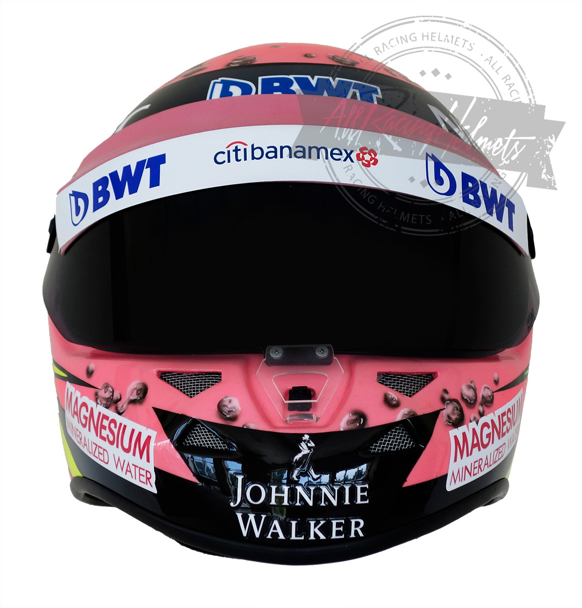 Sergio Perez 2017 "Pink" F1 Replica Helmet 1:1 Scale