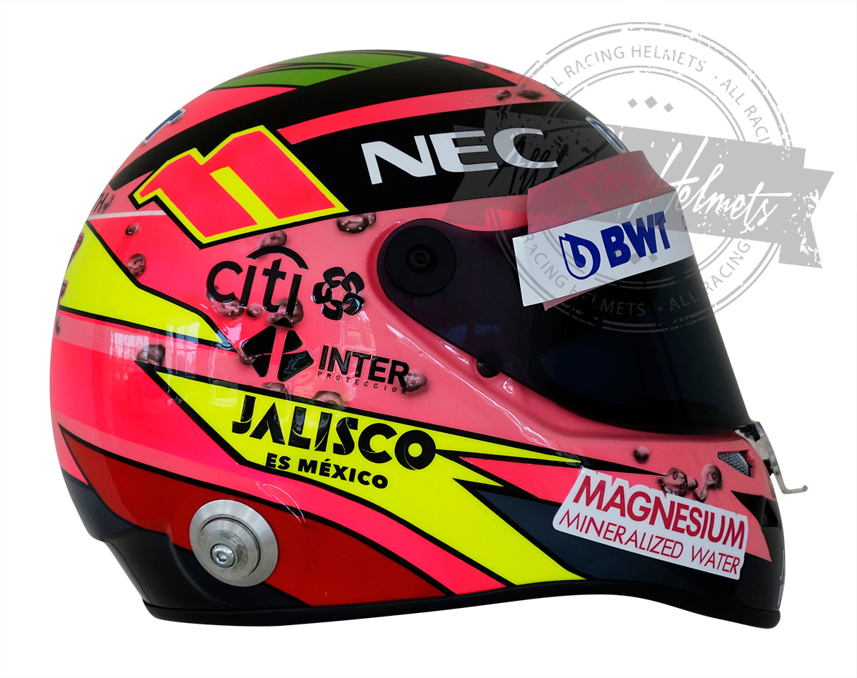 Sergio Perez 2017 "Pink" F1 Replica Helmet 1:1 Scale