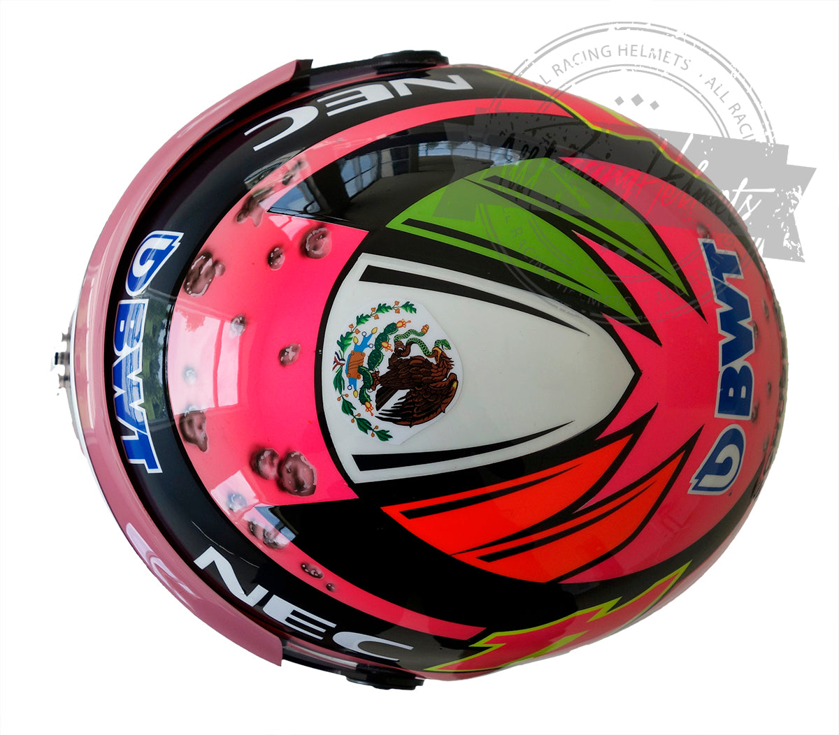 Sergio Perez 2017 "Pink" F1 Replica Helmet 1:1 Scale