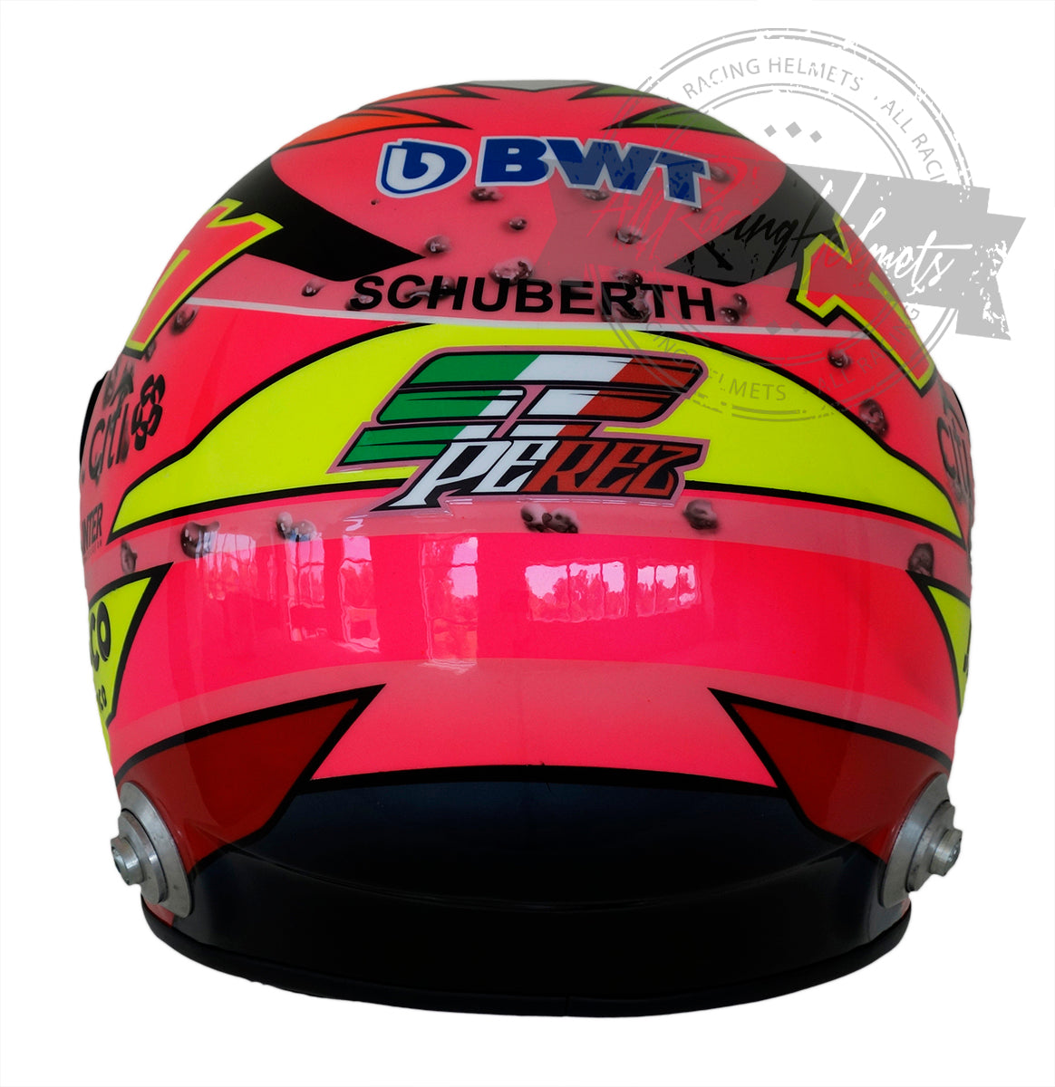 Sergio Perez 2017 "Pink" F1 Replica Helmet 1:1 Scale