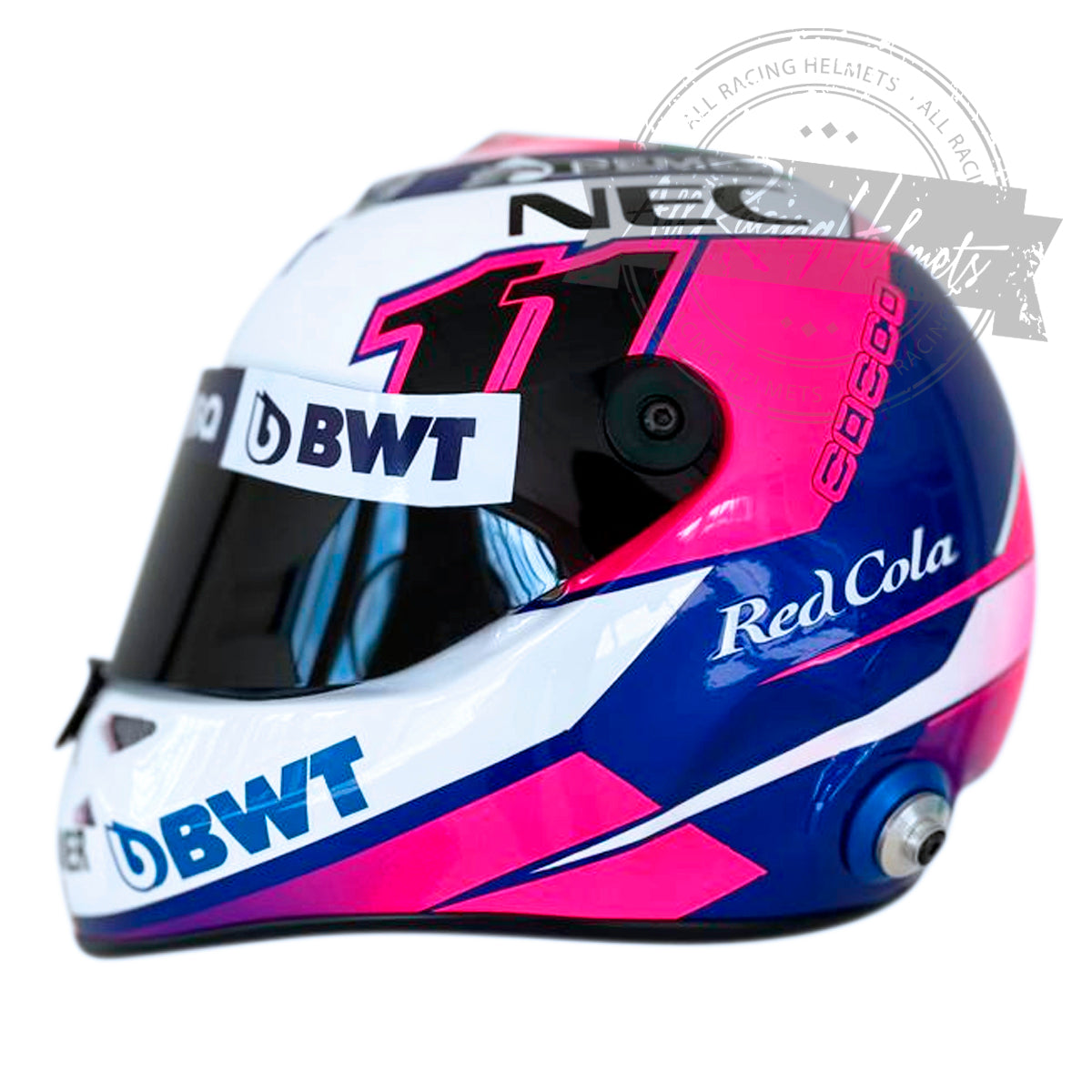 Casque réplique F1 Sergio Perez 2019 à l'échelle 1:1