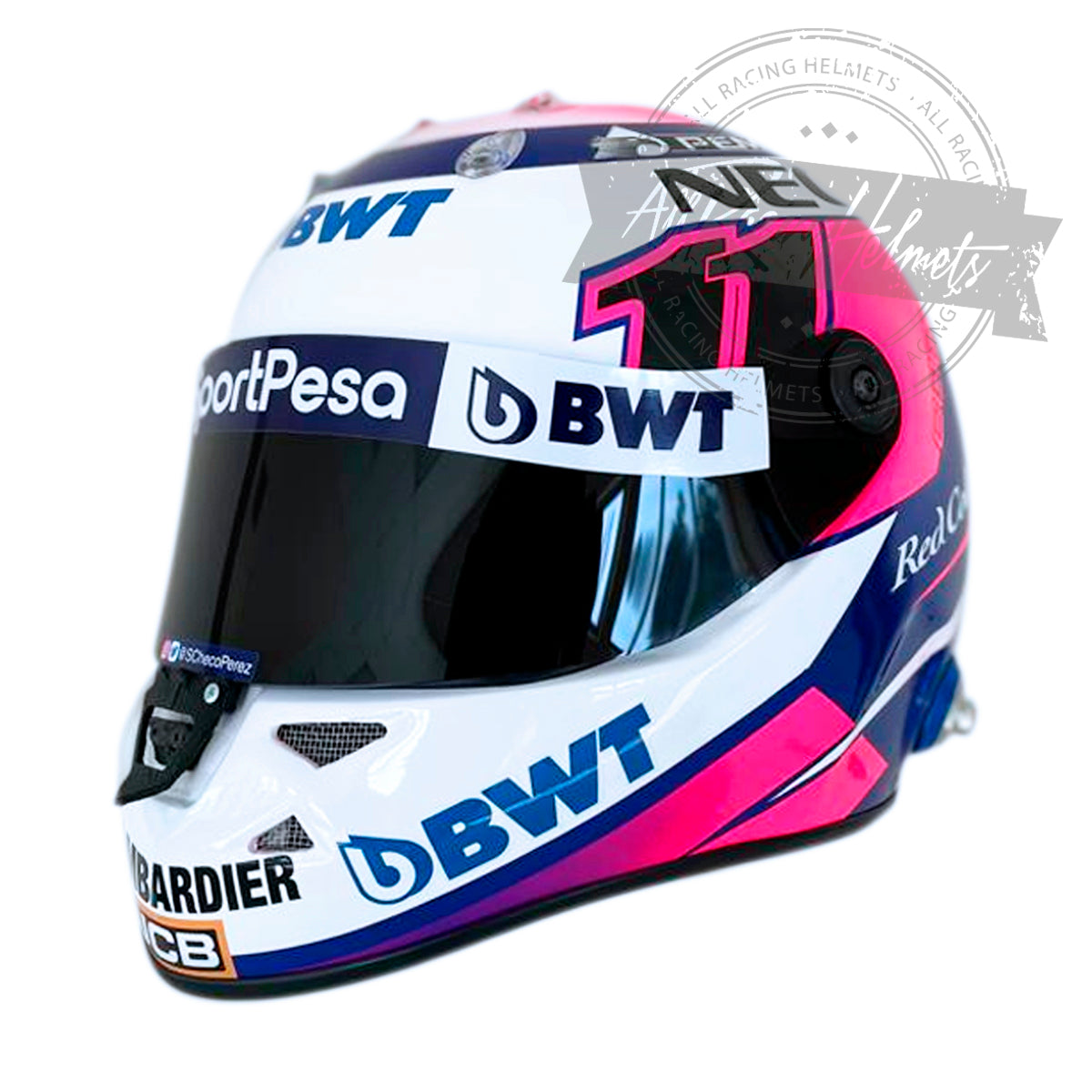 Casque réplique F1 Sergio Perez 2019 à l'échelle 1:1