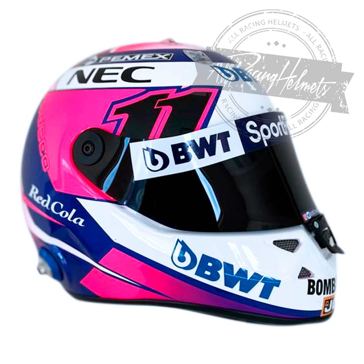 Casque réplique F1 Sergio Perez 2019 à l'échelle 1:1