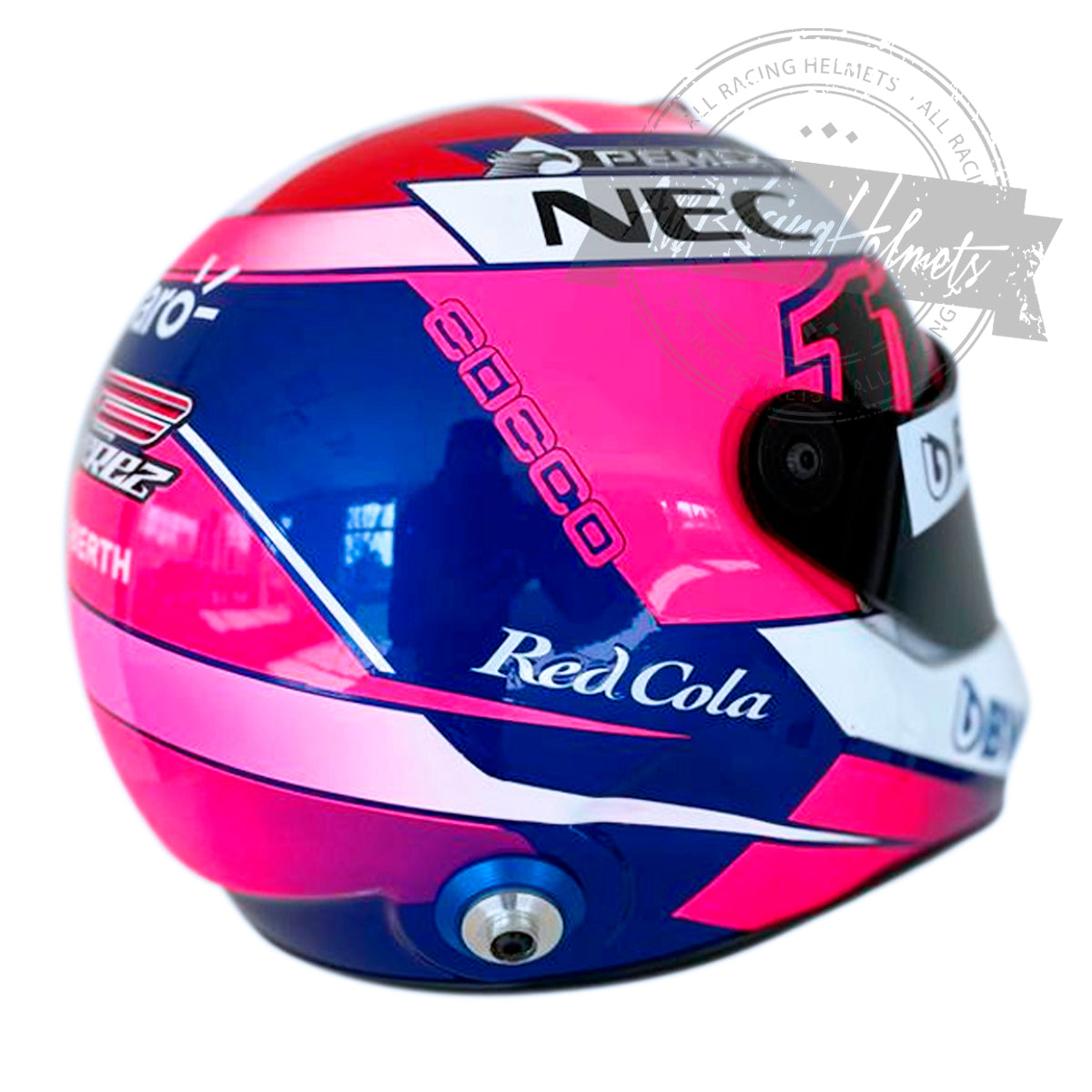 Casque réplique F1 Sergio Perez 2019 à l'échelle 1:1