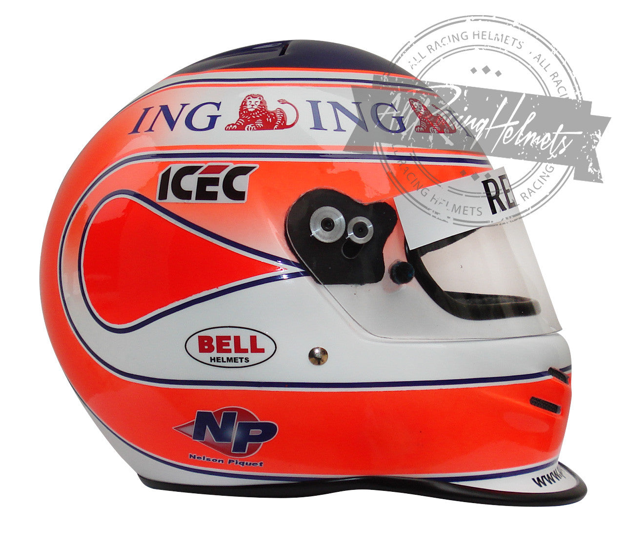 Nelson Piquet Jr 2008 F1 Replica Helmet | Full Scale 1:1 Nelson Piquet Jr 2008 F1 Replica Helmet | Full Scale 1:1