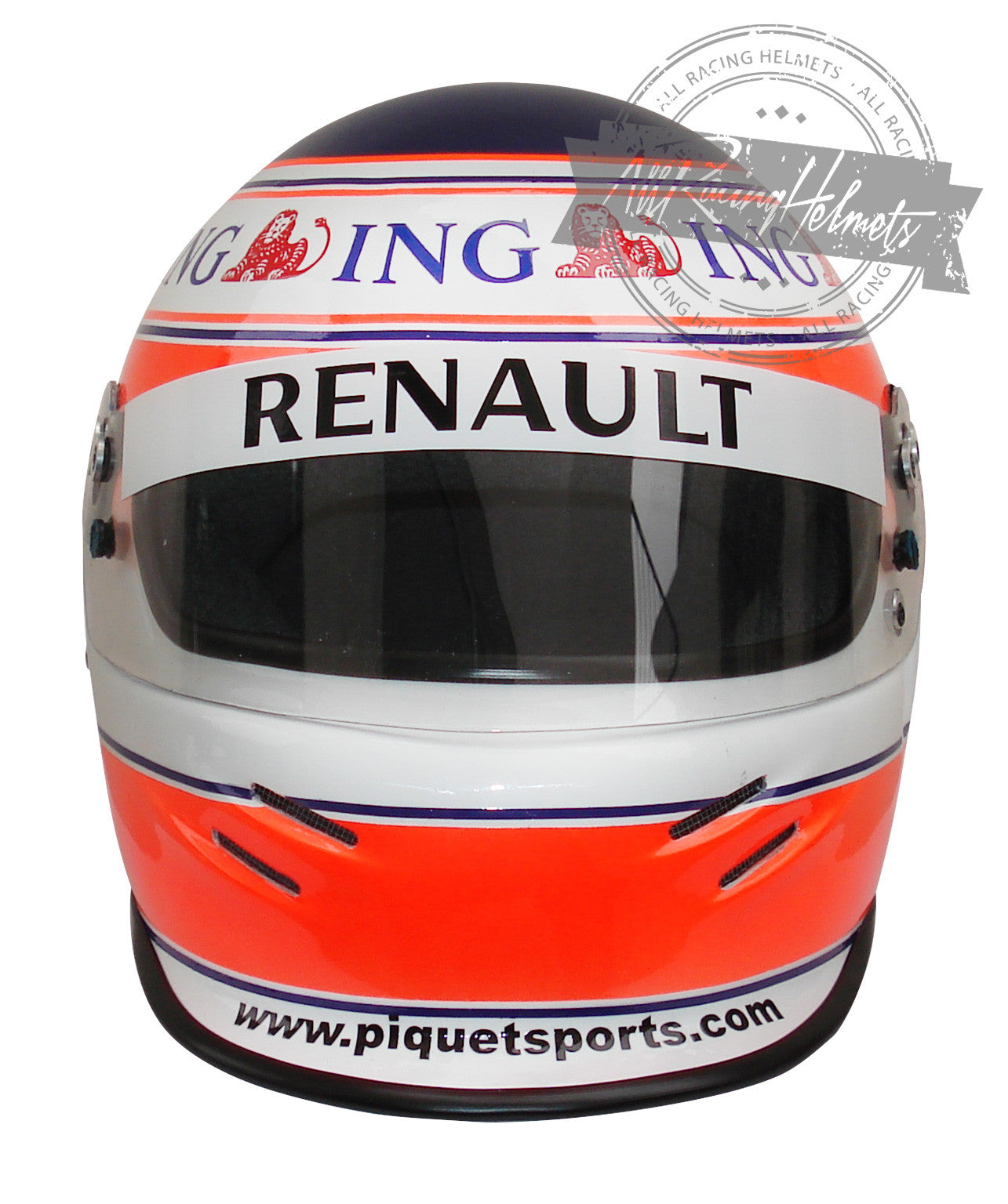 cheap motorcycle helmets nelson Nelson Piquet Jr 2008 F1 Replica Helmet | Full Scale 1:1