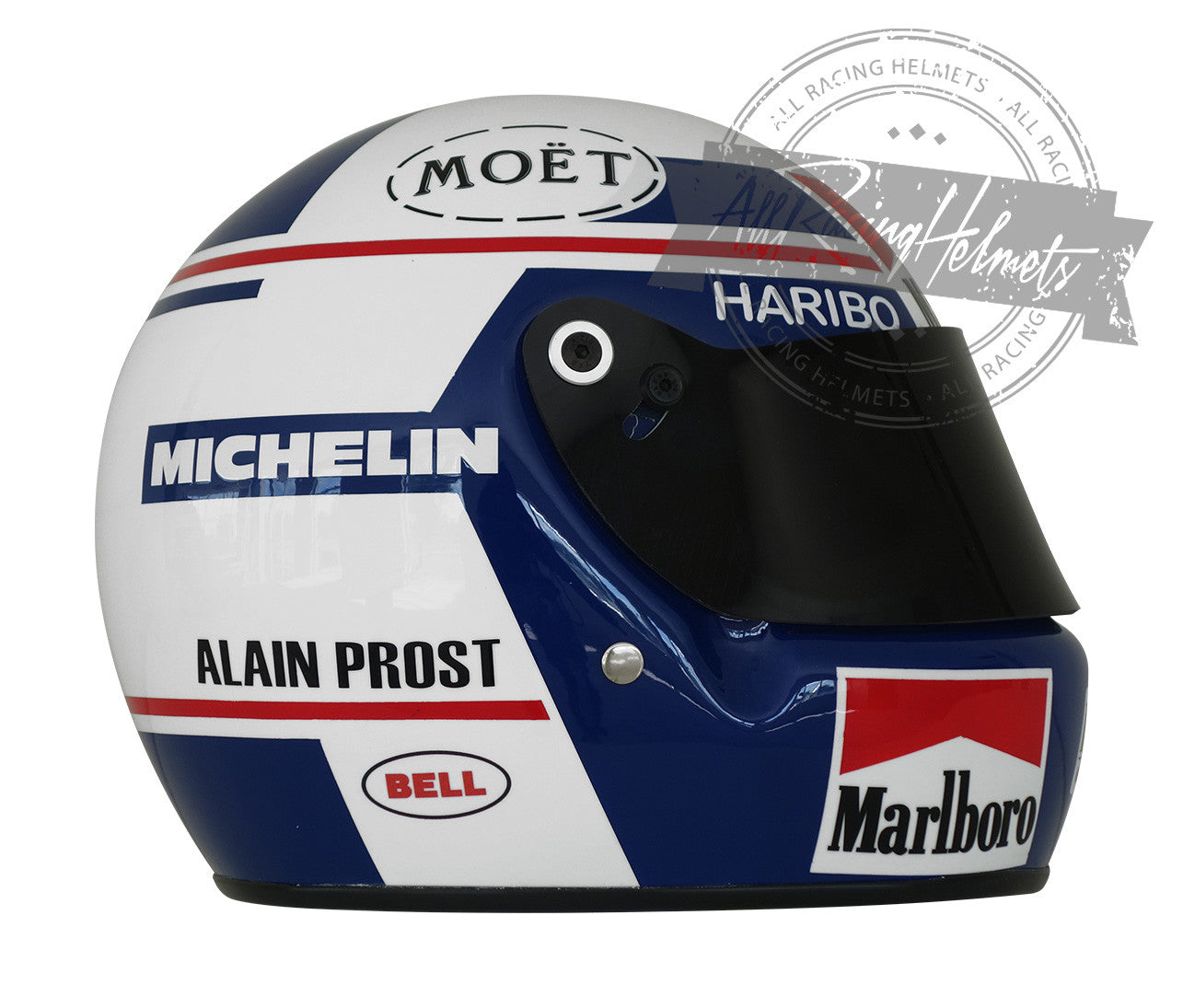 Alain Prost 1984 F1 Replica Helmet 1:1 Scale