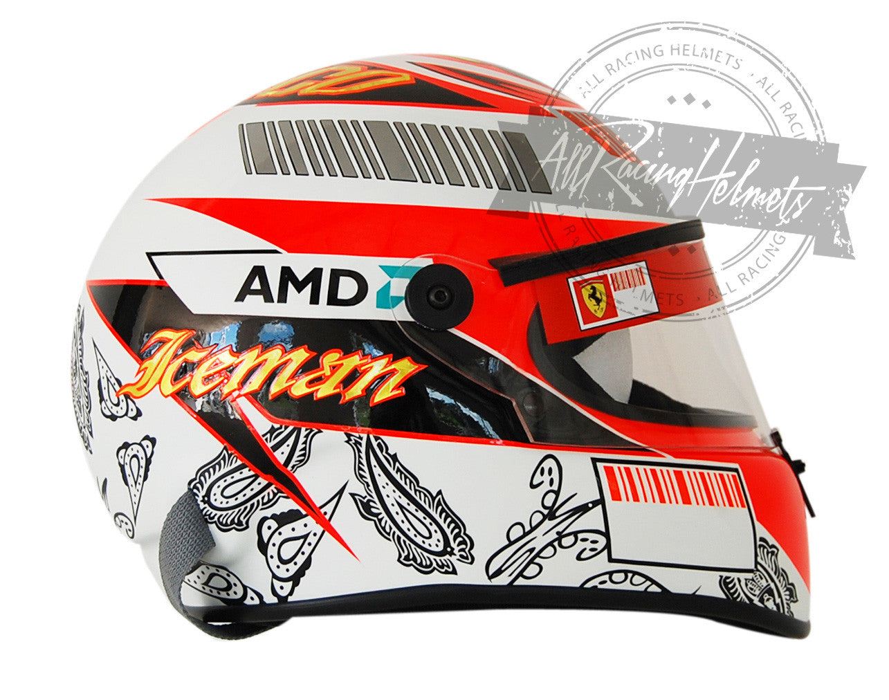 Kimi Raikkonen 2008 Monaco GP F1 Replica Helmet 1:1 Scale