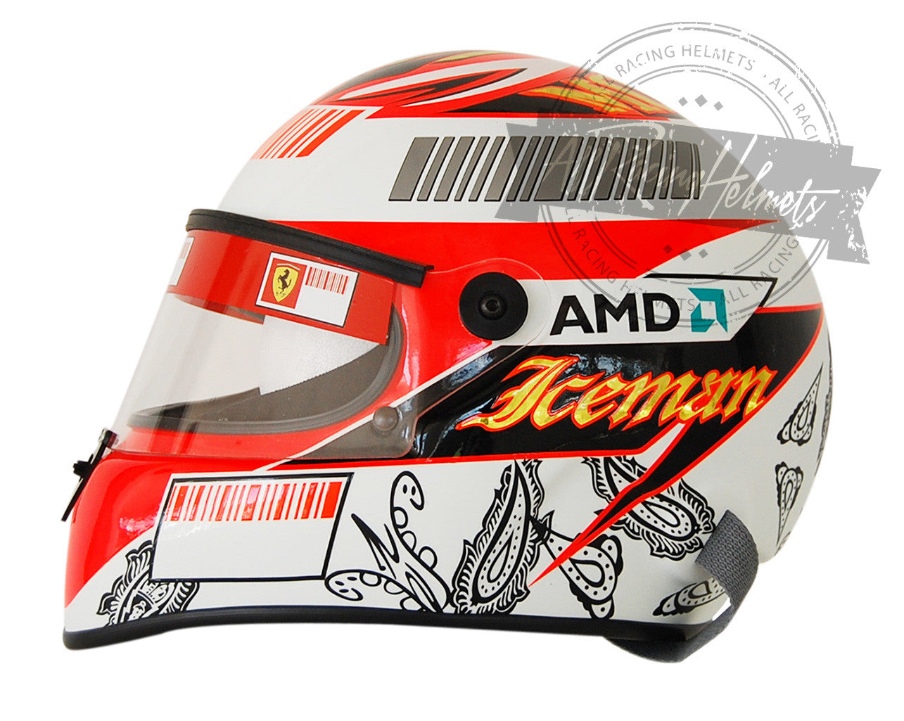 Kimi Raikkonen 2008 Monaco GP F1 Replica Helmet 1:1 Scale