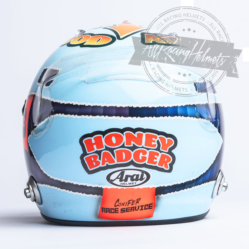 Le casque spécial de Daniel Ricciardo à Abou Dhabi Le casque spécial de Daniel Ricciardo à Abou Dhabi