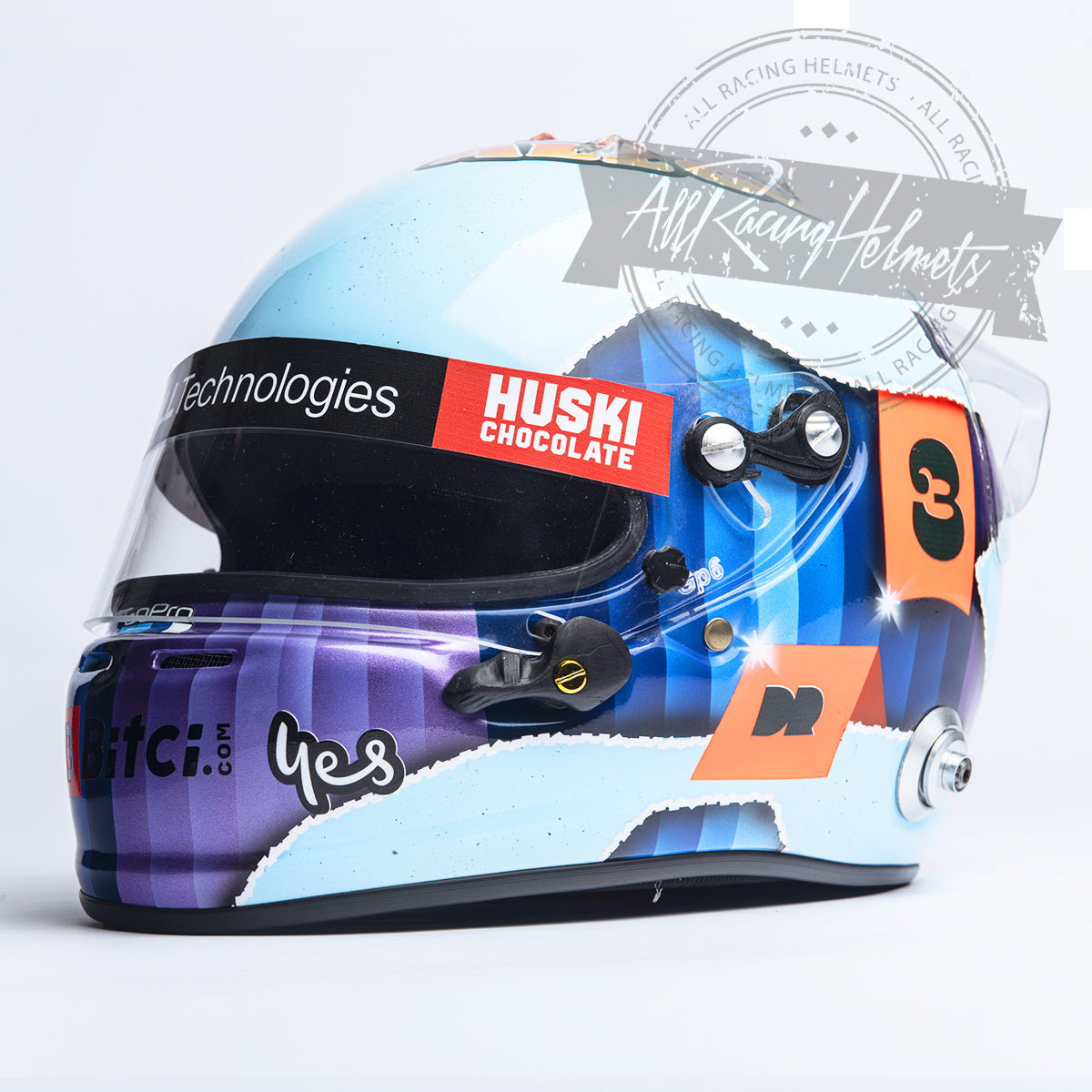 Casque réplique F1 Daniel Ricciardo Grand Prix d'Italie 2021 à l'échelle 1:1