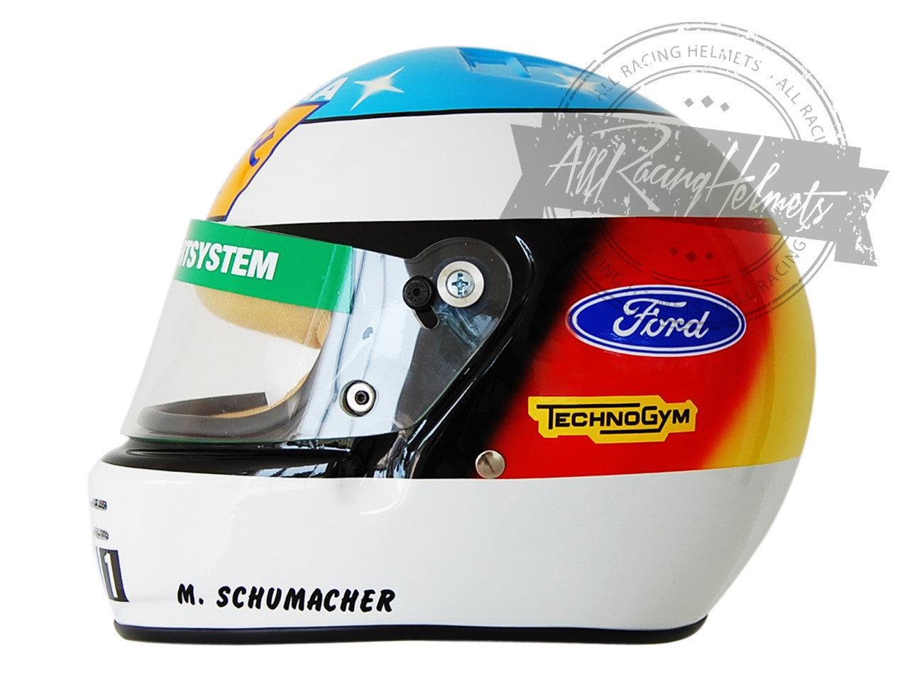 Casco réplica Michael Schumacher F1 1992 Escala 1:1