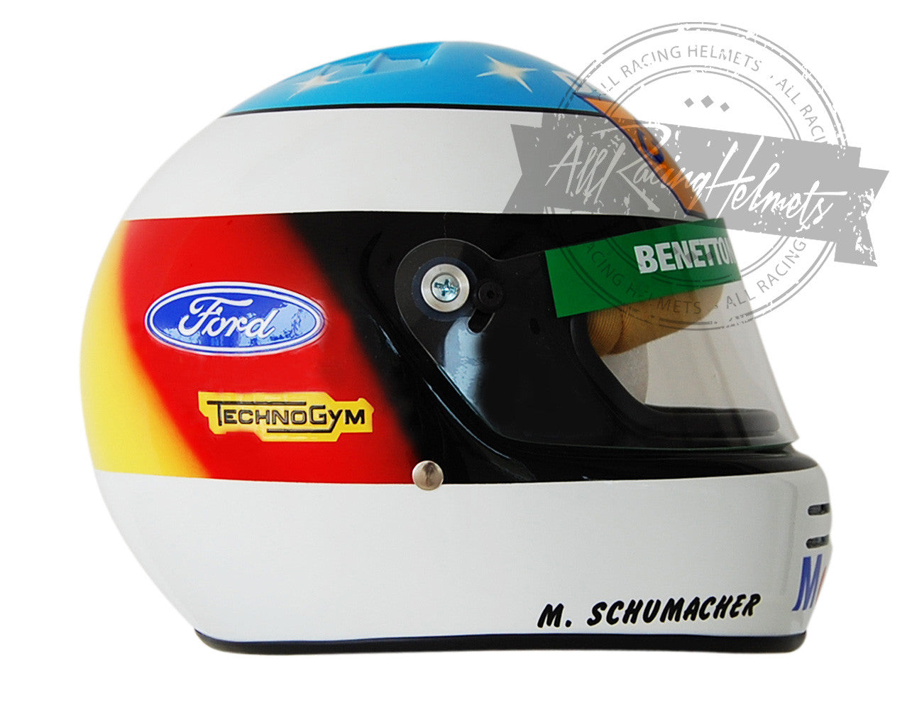 Casco réplica Michael Schumacher F1 1992 Escala 1:1