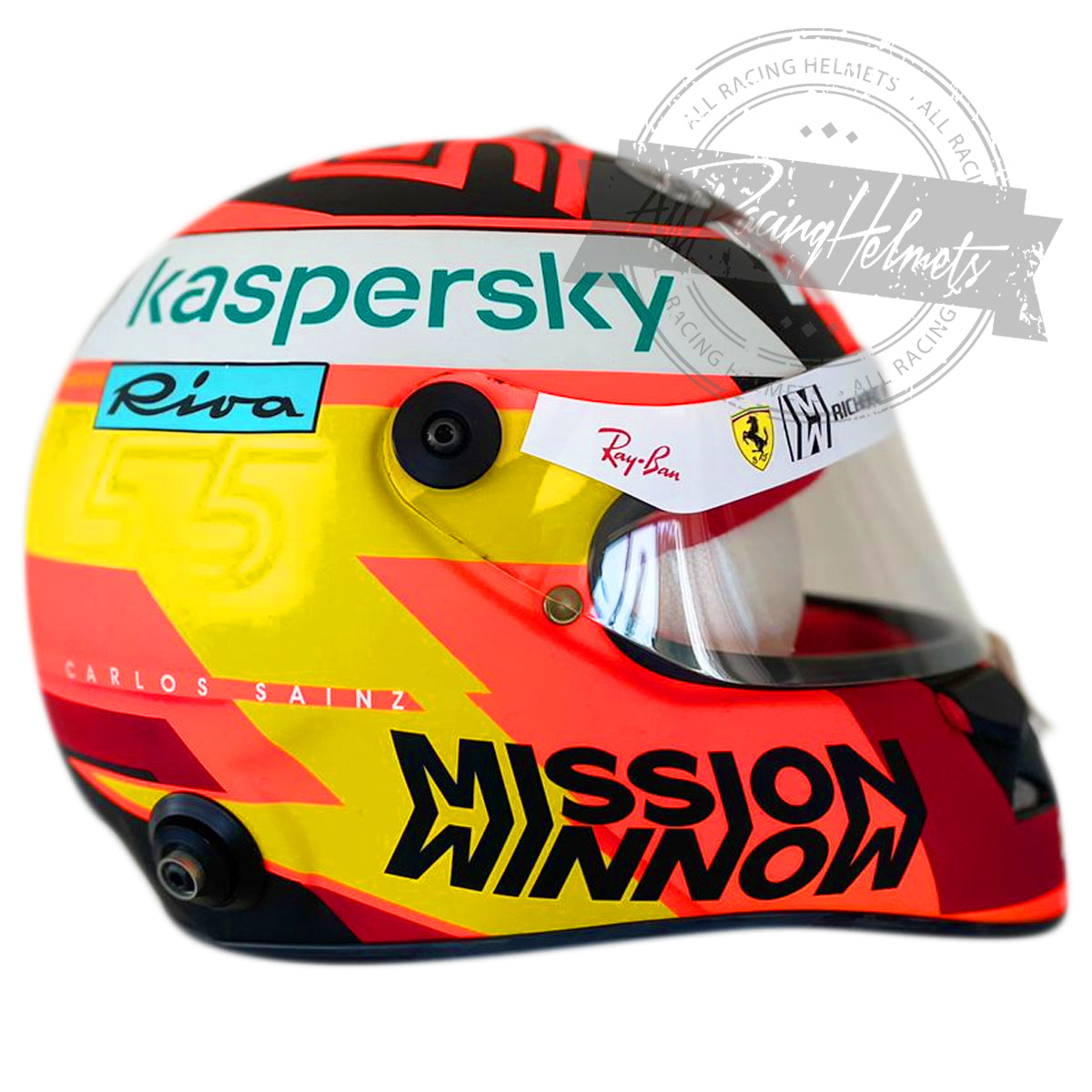 Carlos Sainz 2021 F1 Replica Helmet 1:1 Scale