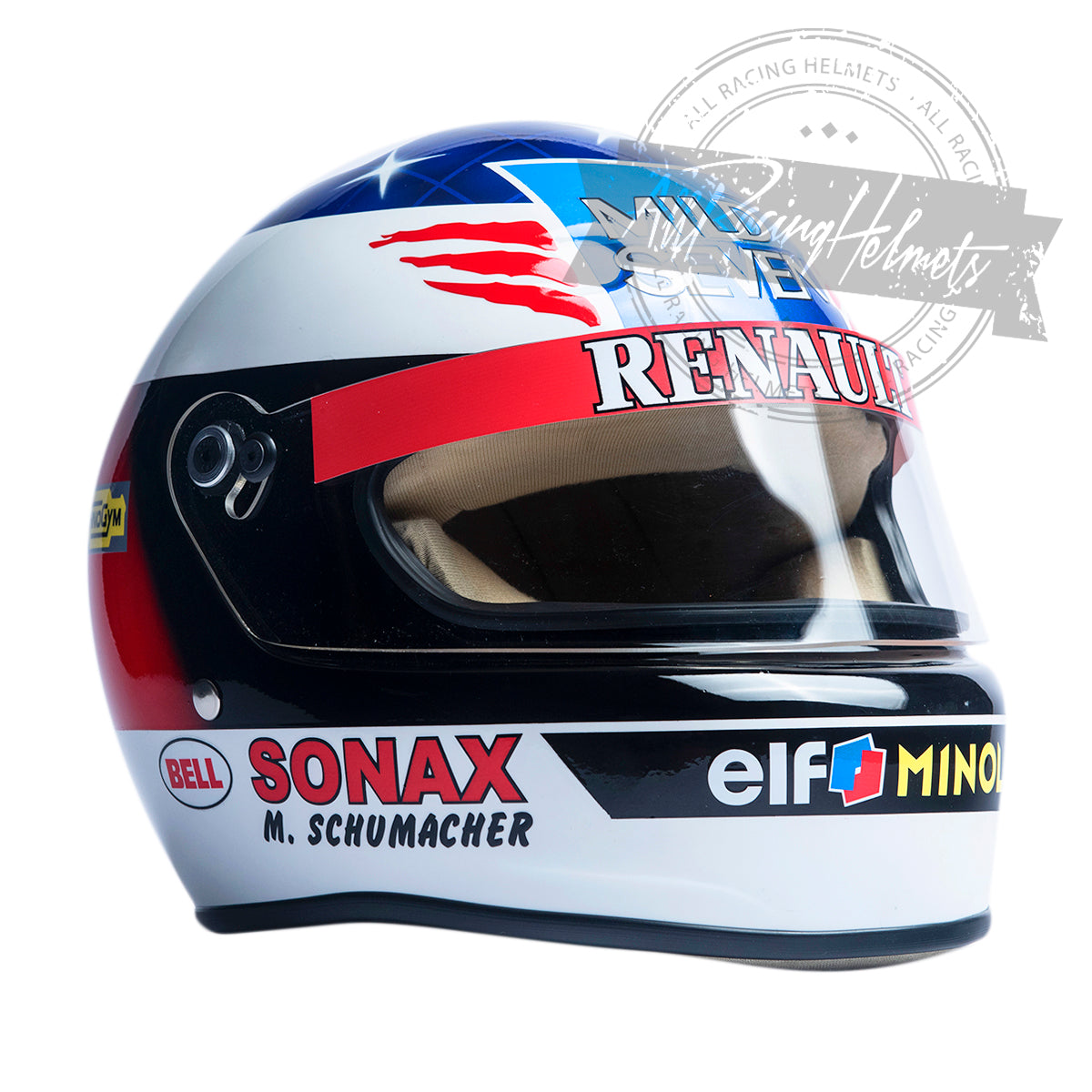 Casco réplica Michael Schumacher F1 1995 escala 1:1
