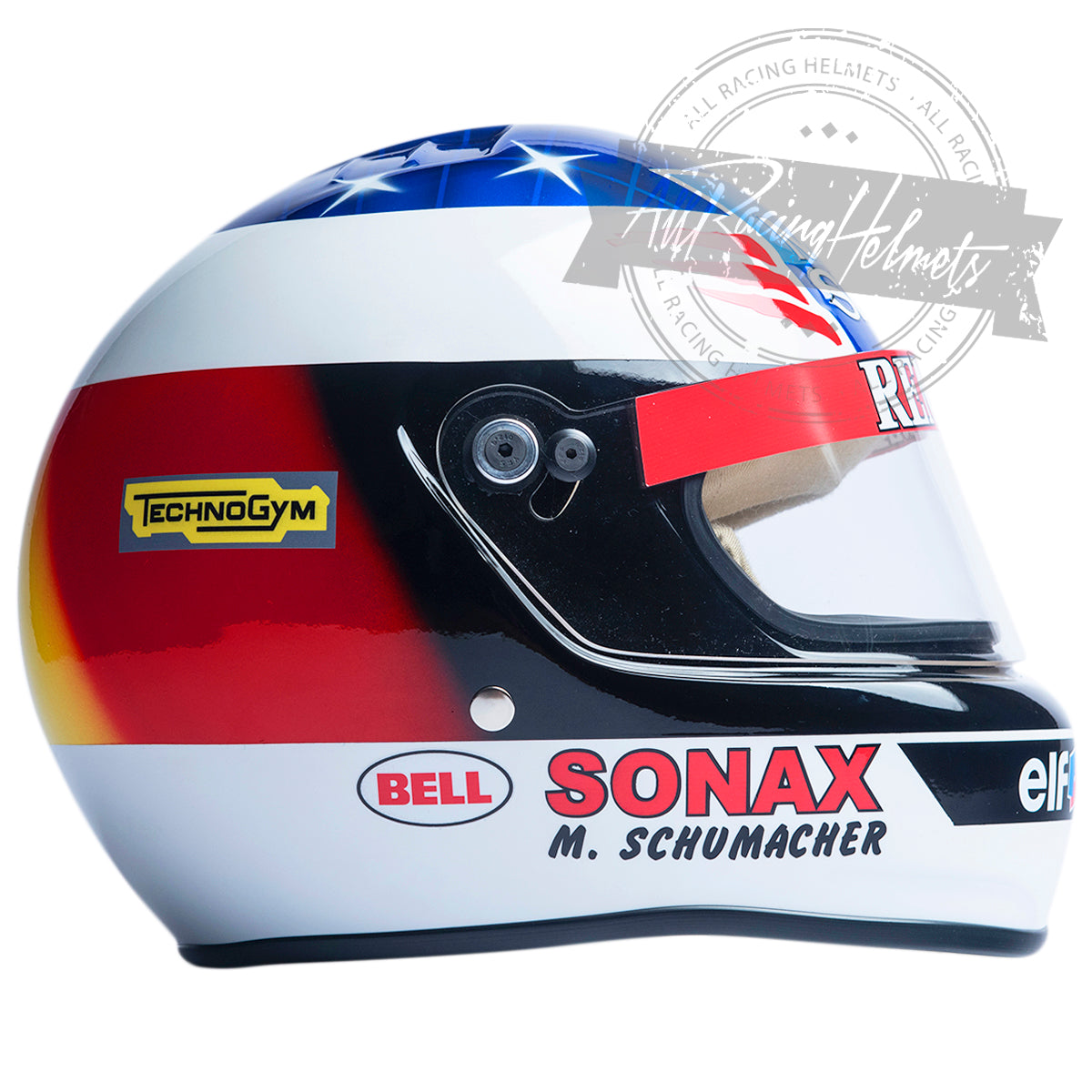 Casco réplica Michael Schumacher F1 1995 escala 1:1