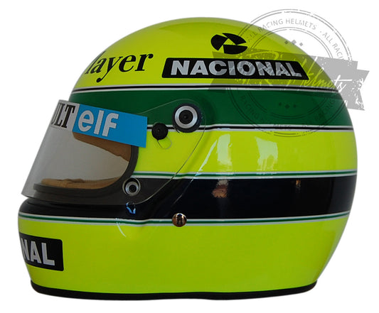 Casque Réplique Ayrton Senna F1 1986 Échelle 1:1