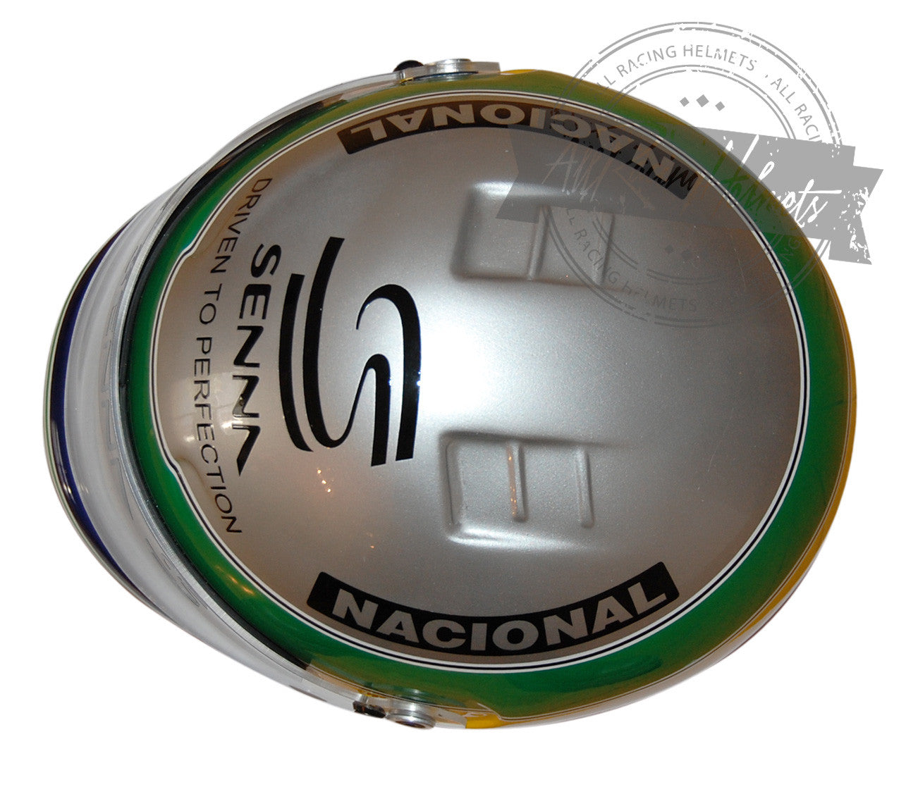 Réplica de casco Ayrton Senna "10 years Platinum Edition" Escala 1:1
