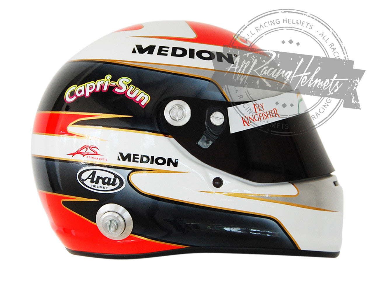 Adrian Sutil 2013 F1 Replica Helmet | Full Scale 1:1 Adrian Sutil 2013 F1 Replica Helmet | Full Scale 1:1