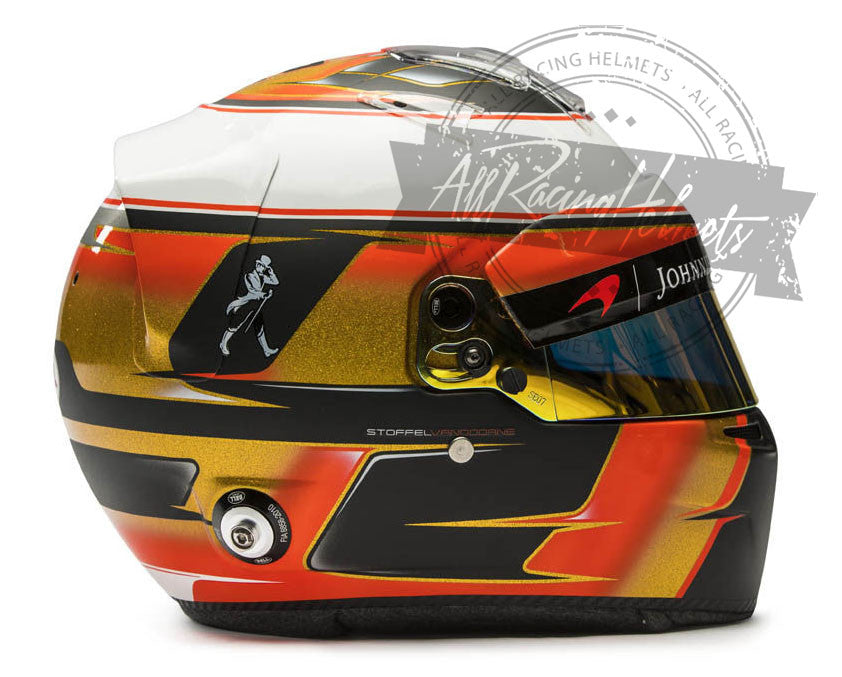Casque réplique F1 Stoffel Vandoorne 2017 à l'échelle 1:1