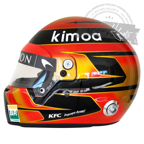 Stoffel Vandoorne 2018 F1 Replica Helmet Scale 1:1