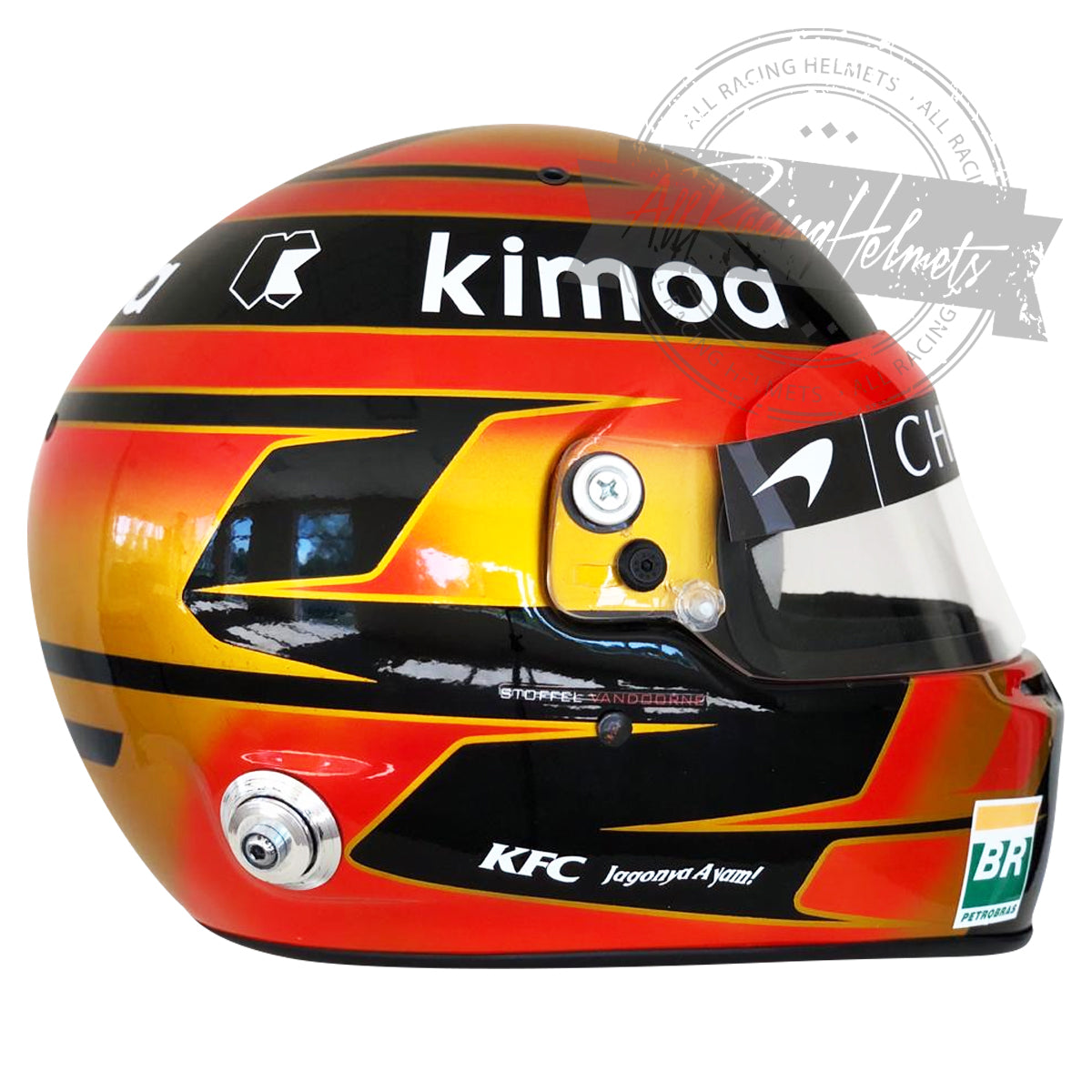 Stoffel Vandoorne 2018 F1 Replica Helmet 1:1 Scale